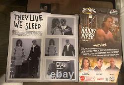 NECA They Live Retro Clothed Alien Action Figure 2 Pack And Rowdy Roddy Piper