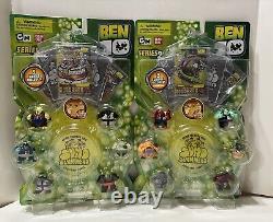 NEW Ben 10 Series 1 & 2 Sumo Slammers Action Figure Toy Set Trading Cards 2006