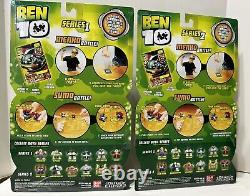 NEW Ben 10 Series 1 & 2 Sumo Slammers Action Figure Toy Set Trading Cards 2006