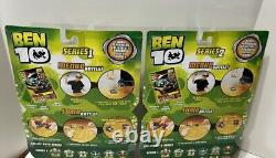 NEW Ben 10 Series 1 & 2 Sumo Slammers Action Figure Toy Set Trading Cards 2006