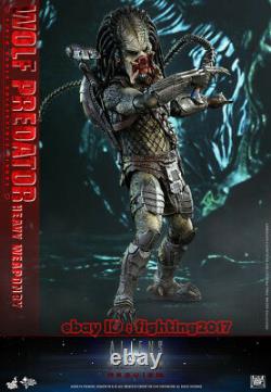 NEW Hot Toys MMS 443 Aliens vs Predator AVP Requiem Wolf Predator Heavy Weapon