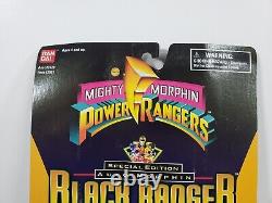NEW VTG 1995 Mighty Morphin Power Rangers SPECIAL EDITION BLACK RANGER BANDAI