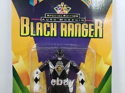 NEW VTG 1995 Mighty Morphin Power Rangers SPECIAL EDITION BLACK RANGER BANDAI