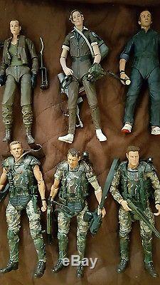 Neca Alien Action Figure lot of 12 different 7 Colonial Marine Ripley Newt