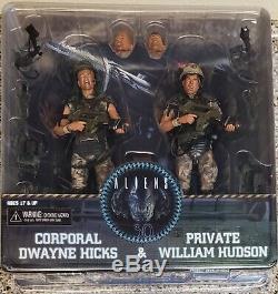 Neca Aliens Dwayne Hicks, William Hudson, & 30th Anniversay Uscm Arsenal Set-new