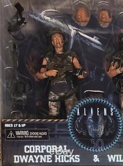 Neca Aliens Dwayne Hicks, William Hudson, & 30th Anniversay Uscm Arsenal Set-new