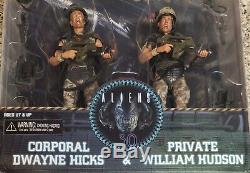 Neca Aliens Dwayne Hicks, William Hudson, & 30th Anniversay Uscm Arsenal Set-new