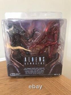 Neca Aliens Xenomorphs Genocide Red/black Twin Pack 7 Action Figure New