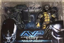 Neca Avp, Grid Alien Vs Celtic Predator Rivalry Reborn 2-pack, (new And Rare)