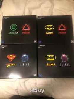 Neca DC SDCC & NYCC Sets. 4 Packs, AVP Batman, Superman Alien, Lantern Predator