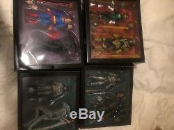 Neca DC SDCC & NYCC Sets. 4 Packs, AVP Batman, Superman Alien, Lantern Predator