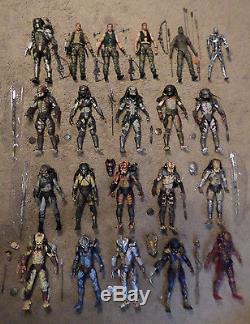 Neca Predator Action Figure lot of 21 different 7 Lost & Expanded & Alien Loose
