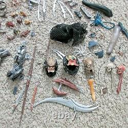 Neca Predator And Aliens Accessories Lot Heads Hands Weapons Parts Fodder Avp