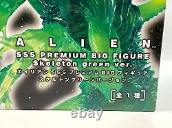 New ALIEN SSS Premium Big Figure Skeleton Green Ver. Furyu Boxed Japan fedex