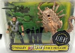 New Aliens O'malley Vs Queen Face Hugger Action Figures Kenner! C3