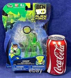 New GOOP 4 Ben 10 ALIEN FORCE Action Figure 2009 MINI Bandai #27454 Clear Green