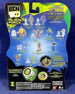 New GOOP 4 Ben 10 ALIEN FORCE Action Figure 2009 MINI Bandai #27454 Clear Green