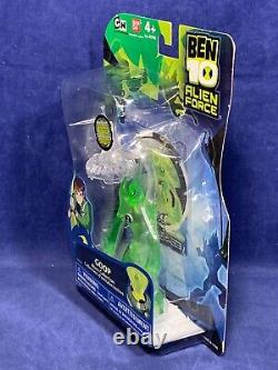 New GOOP 4 Ben 10 ALIEN FORCE Action Figure 2009 MINI Bandai #27454 Clear Green