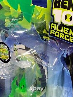 New GOOP 4 Ben 10 ALIEN FORCE Action Figure 2009 MINI Bandai #27454 Clear Green