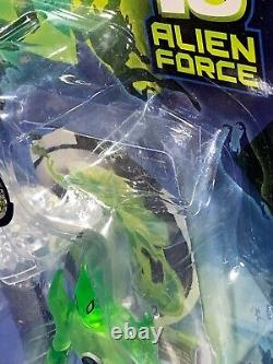 New GOOP 4 Ben 10 ALIEN FORCE Action Figure 2009 MINI Bandai #27454 Clear Green