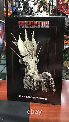 New Predator Clan Leader Alien Bone Throne PVC Action Figures Ornaments Gift Box