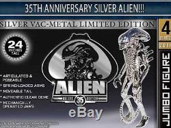 New RARE Silver Retro Vintage Gentle Giant Alien Jumbo 24 Kenner Action Figure