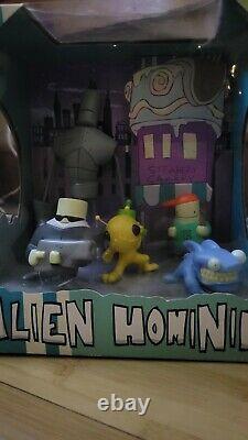 Newgrounds Alien Hominid Figure Set Signed Dan Paladin Tom Fulp The Behemoth