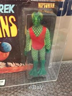 Original Mego Star Trek Aliens Neptunian Action Figure 1975 UNPUNCHED AFA 50