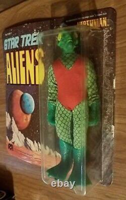 Original Mego Star Trek Aliens Neptunian Action Figure Unpunched Card 1975-rare