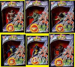 Power Rangers Evil Space Aliens Deluxe 6 Figure Set 1994 New Lord Zedd MIB Case