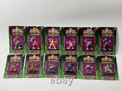Power Rangers & Evil Space Aliens Set Lot 12 Figures withfactory case box. Bandai