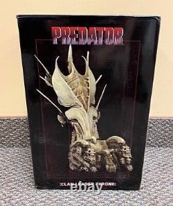 Predator 14 Clan Leader Bone Throne Neca Alien Queen Skull figure diorama MISB