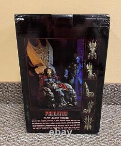 Predator 14 Clan Leader Bone Throne Neca Alien Queen Skull figure diorama MISB