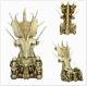 Predator Clan Leader Alien Bone Throne Action Figures PVC Diorama Element Gift