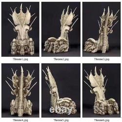 Predator Clan Leader Alien Bone Throne Action Figures PVC Diorama Element Model