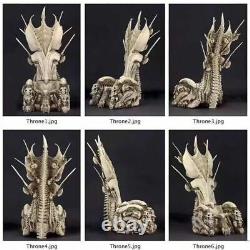 Predator Clan Leader Alien Bone Throne PVC Action Figures Diorama Element Model