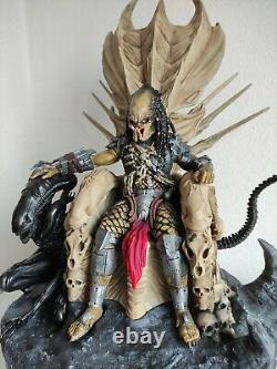 Predator on Throne Action figure 3D printed and hand painted