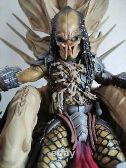 Predator on Throne Action figure 3D printed and hand painted