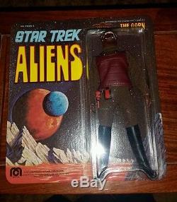 Rare Mint On Brown Card 1975 Mego Star Trek Aliens The Gorn 8 Figure Punched