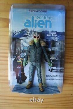 RESIDENT ALIEN OOAK Orig Custom 6 Action Figure & Card Art POPCULTICONS 2021