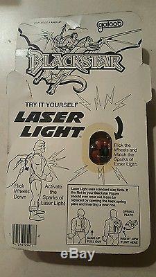 Rare 1983 Galoob Blackstar over lord Action Figure in package with alien demon