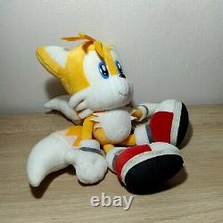Rare SEGA 2003 Sonic X TAILS BIG 13.5 Hedgehog Plush Toy UFO Prize Japan TAG