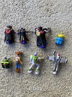 Rare Toy Story Polly Pocket Style Playset Mini Figures Buzz Woody Zurg Alien
