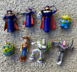 Rare Toy Story Polly Pocket Style Playset Mini Figures Buzz Woody Zurg Alien