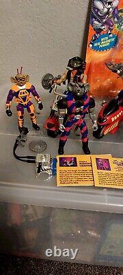 Rare VINTAGE BIKER MICE FROM MARS Lot LQQK! Lot of 7 with Vehicles & File Cards