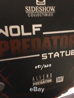 SIDESHOW Exclusive Wolf Predator. Alien vs Predator. Rare
