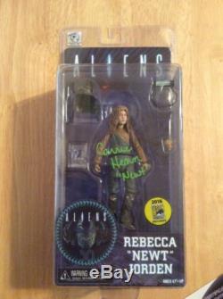 SIGNED Carrie Henn SDCC 2016 Aliens Figure Rebecca Newt Jorden COA + Pic RARE