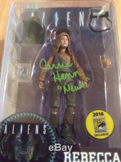 SIGNED Carrie Henn SDCC 2016 Aliens Figure Rebecca Newt Jorden COA + Pic RARE