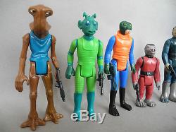 STAR WARS VINTAGE CANTINA ALIENS SET WITH BLUE SNAGGLETOOTH TOP AUCTION