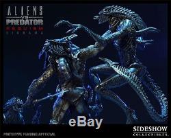 Sideshow Aliens VS Predator Requiem AVP2 Versus Diorama Statue Free Shipping NEW